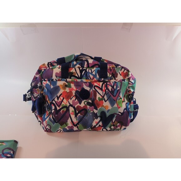 Kipling dreamy duet hearts baby diaper tote bag new without tag